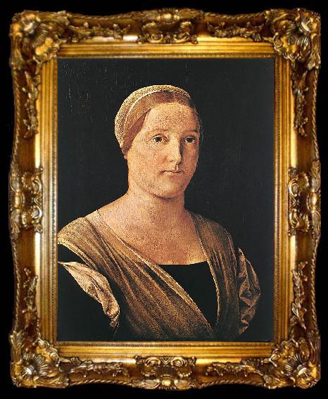 framed  LOTTO, Lorenzo Portrait of a Woman sg, ta009-2
